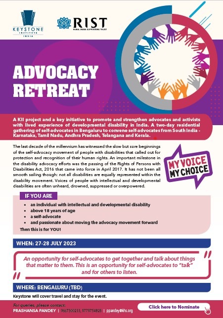 Advocacy Retreat Flyer image